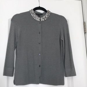 Ann Taylor Sweater with Jewel Neck